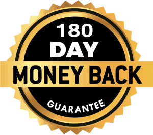 Biodentix 180-day money-back guarantee badge